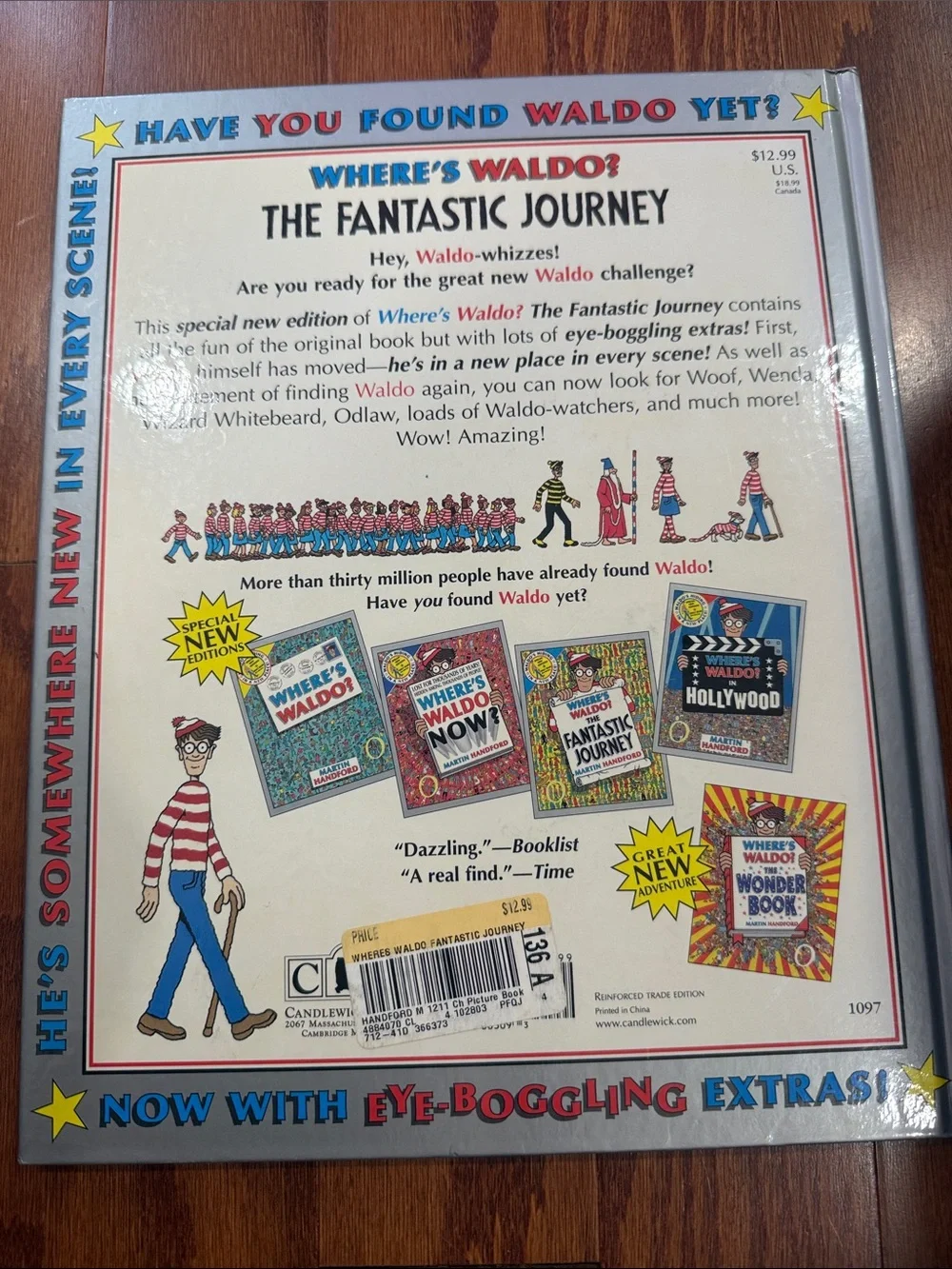 Where’s Waldo? The Fantastic Journey Hardcover Martin Handford